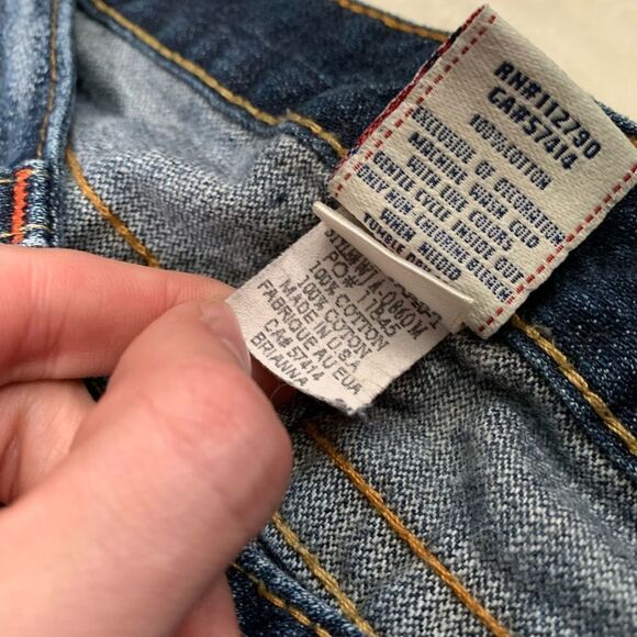 True Religion Brianna Denim Jeans Slim Size 28x32 Pants - Picture 7 of 10